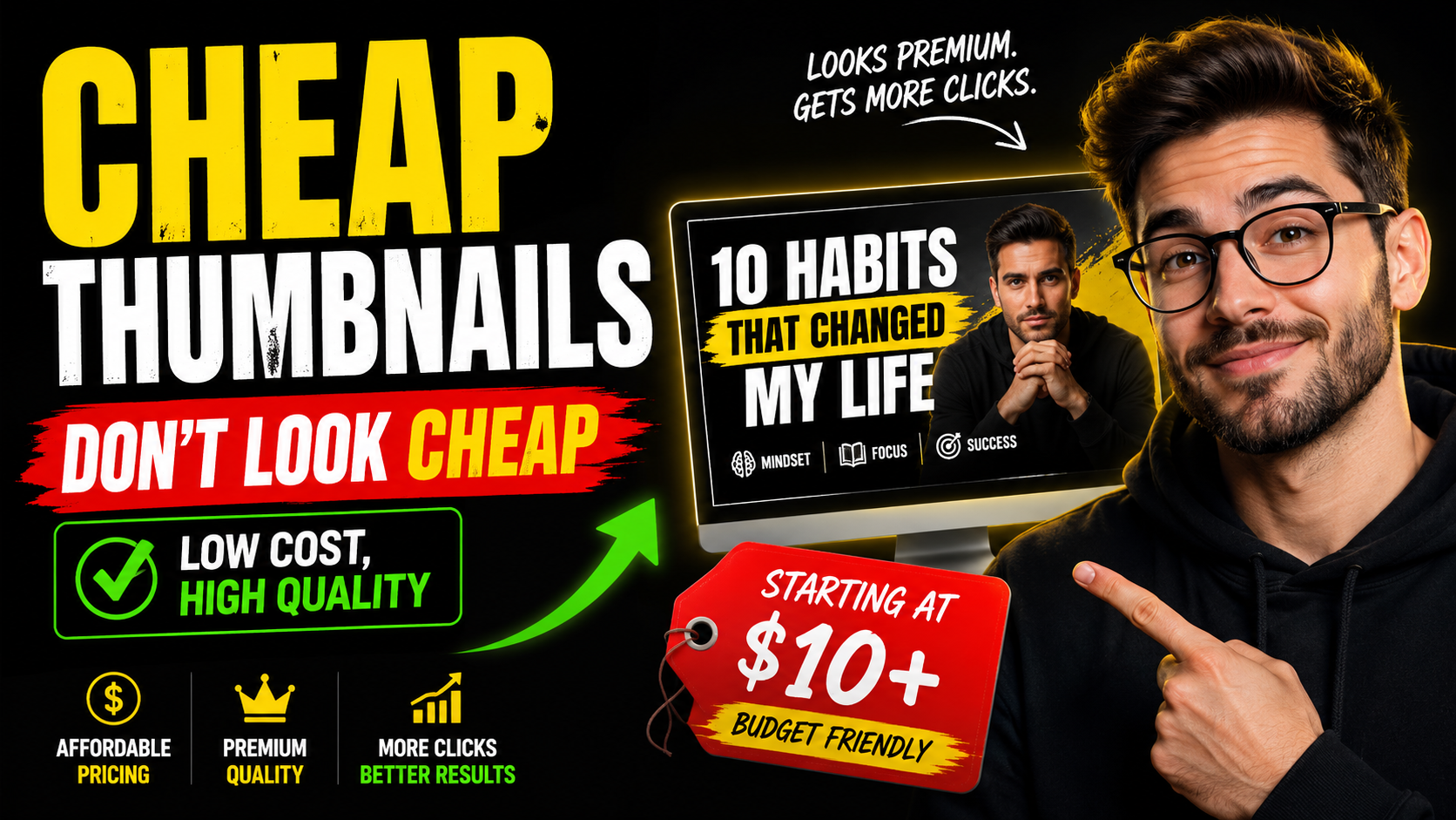 Cheap thumbnails that still look premium guide preview with affordable pricing and high quality design